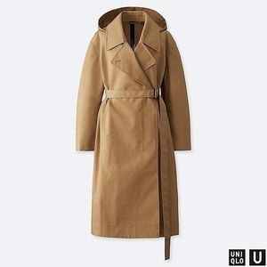 Uniqlo NWT Beige Blocktech Trench Coat Jacket